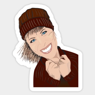 Winter Girl Sticker